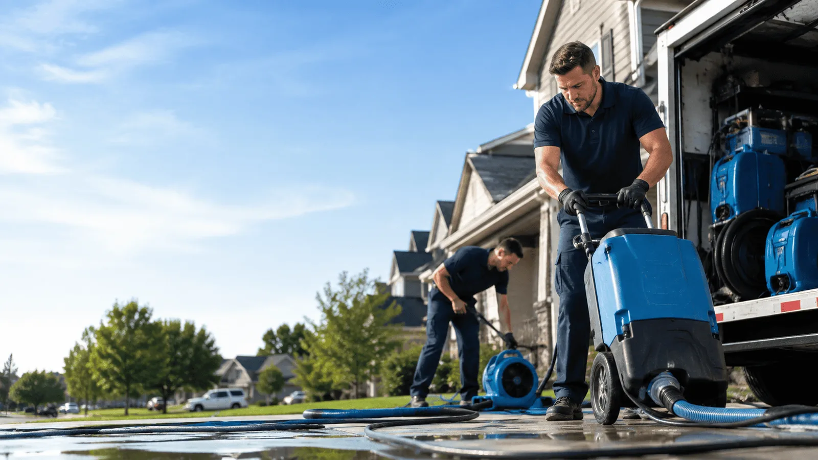 Dehumidification being performed in Minnesota City, MN